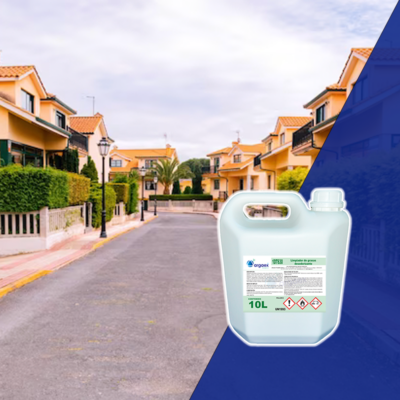 Vía pública después de un tratamiento.