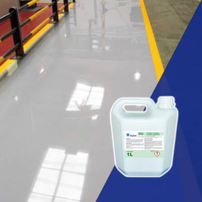 Suelo tratado con un limpiador enzimático